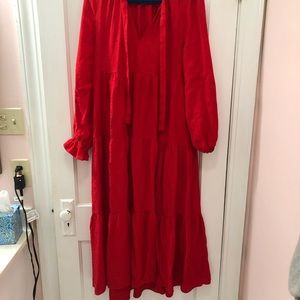 Maeve Wendy Tiered Maxi Dress - Medium